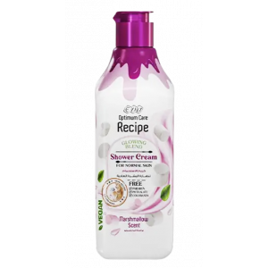 EVA OPTIMUM CARE RECIPE MARSHMALLOW SCENT GLOWING BLEND — SHOWER CREAM FOR NORMAL SKIN 370 ML